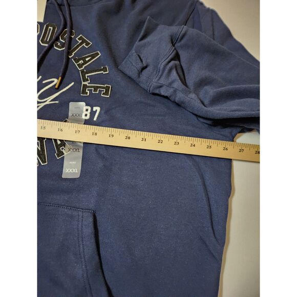 Aeropostale Pullover Hoodie – Men’s 3XL, Dark Blue, Logo Graphic, NWT - Picture 6 of 8